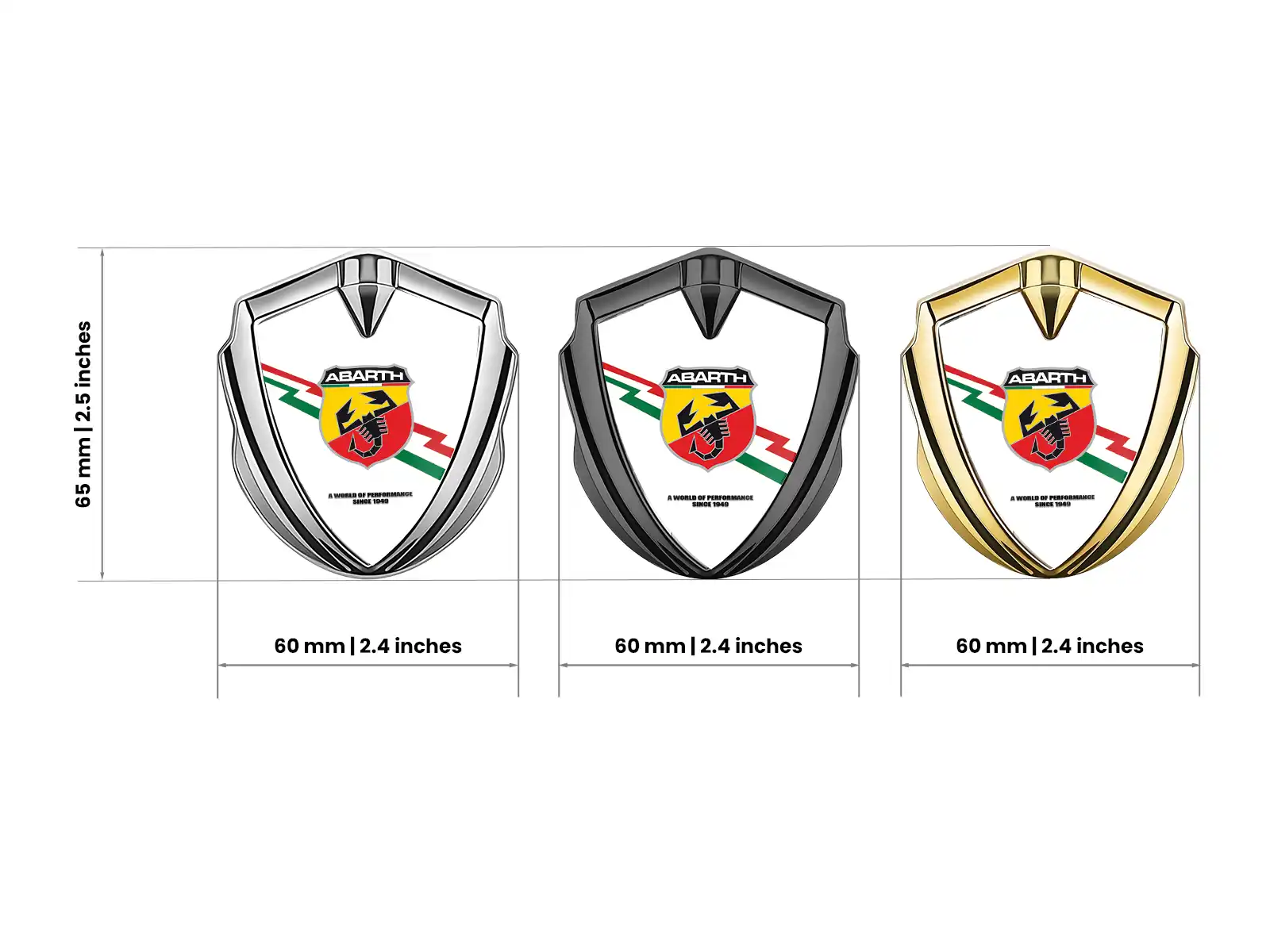 Fiat Abarth Metall Emblem Abzeichen High-End Design Drift Look
